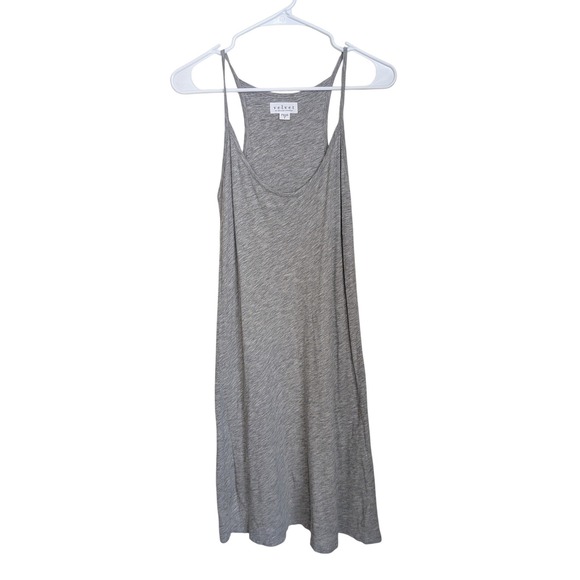 Velvet by Graham & Spencer Dresses & Skirts - Velvet by Graham & Spencer Womens Gray Slub Knit Racerback Tank Midi Dress Small